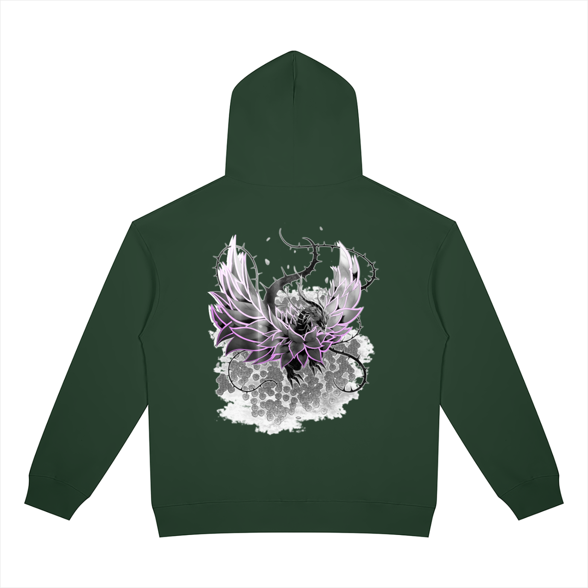 Pink Rose Dragon/RRC Zip-Up Hoodie