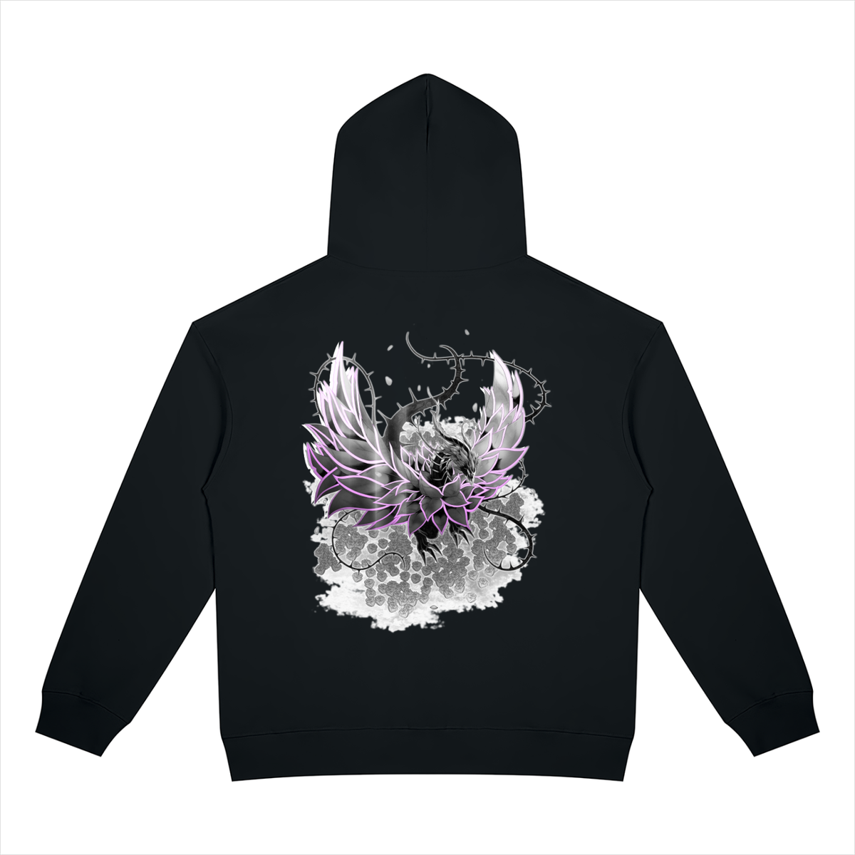 Pink Rose Dragon/RRC Zip-Up Hoodie