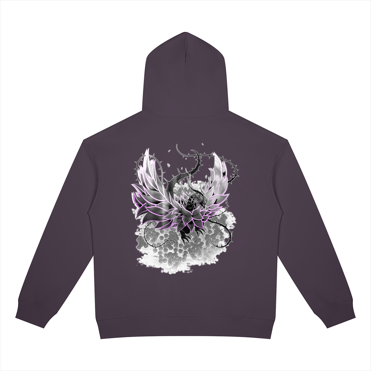 Pink Rose Dragon/RRC Zip-Up Hoodie