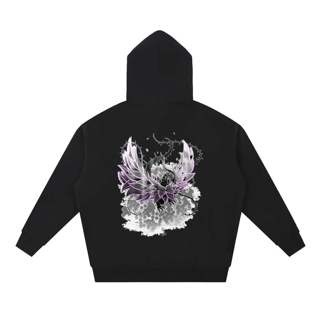 Pink Rose Dragon/Retro Reborn Hoodie