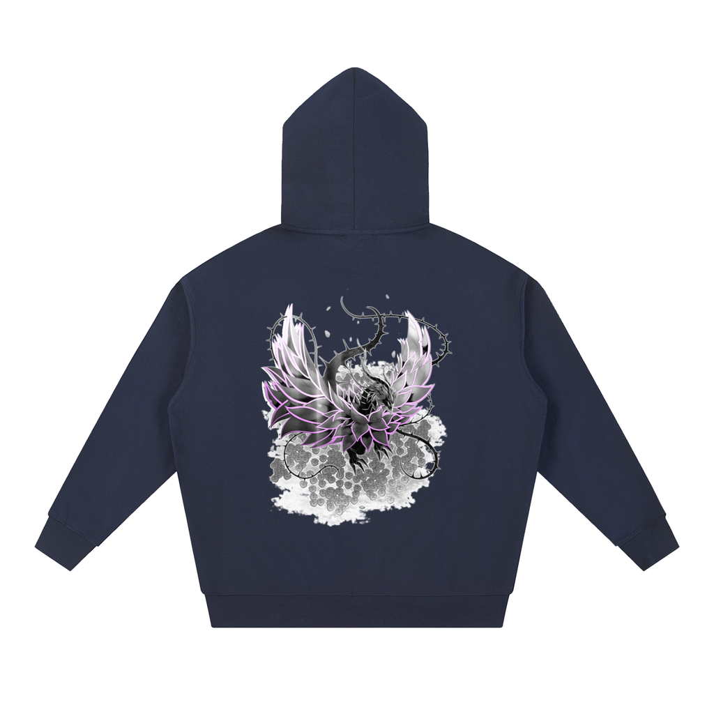 Pink Rose Dragon/Retro Reborn Hoodie