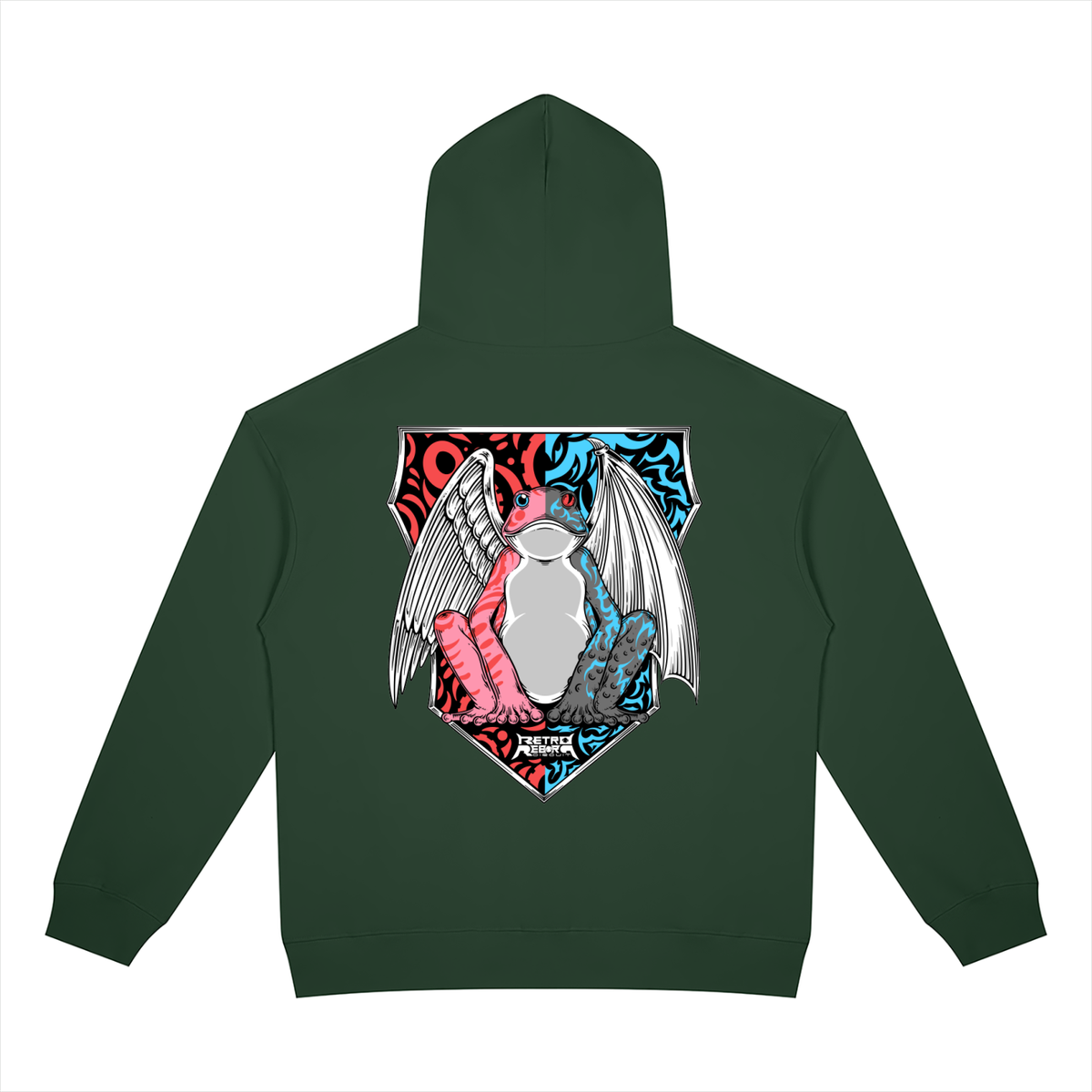 Retro Ribbit/RRC Zip-Up Hoodie