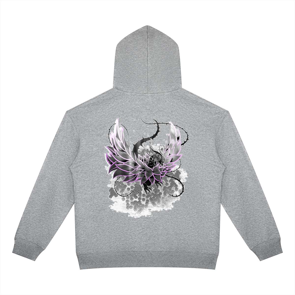 Pink Rose Dragon/RRC Zip-Up Hoodie